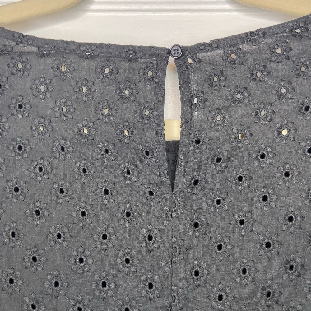 Wayf x BFF Boho Lauren Babydoll Eyelet Puff Sleeve Dress Size XS NEW - Picture 9 of 14